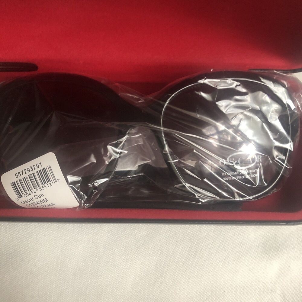 Oscar de La Renta Black Sunglasses 01304 100% UV NWT - Picture 5 of 8